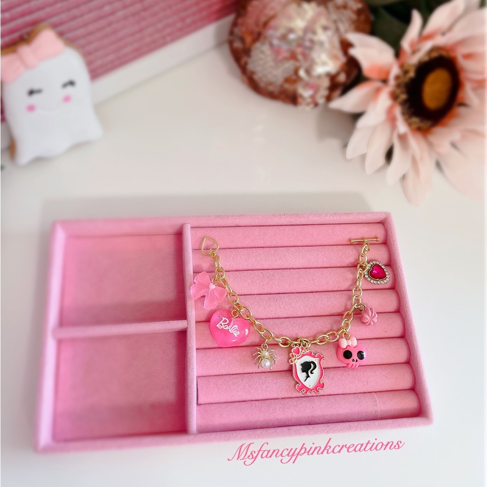 Gold Plated Barbie Halloween Charm Bracelet